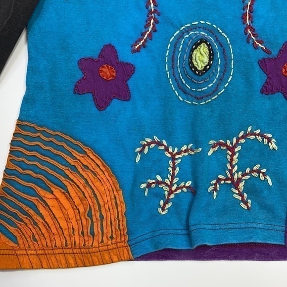Rising International Bohemian Floral Long Sleeve Medium - Picture 8 of 9
